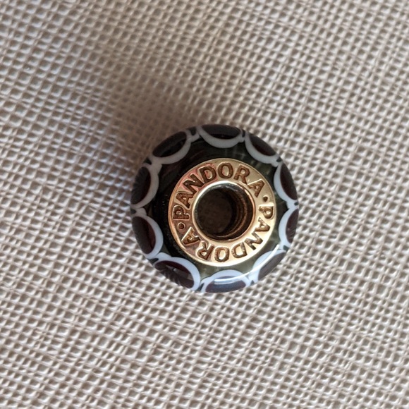 Pandora 14k gold Black Lotus Charm - Picture 4 of 4